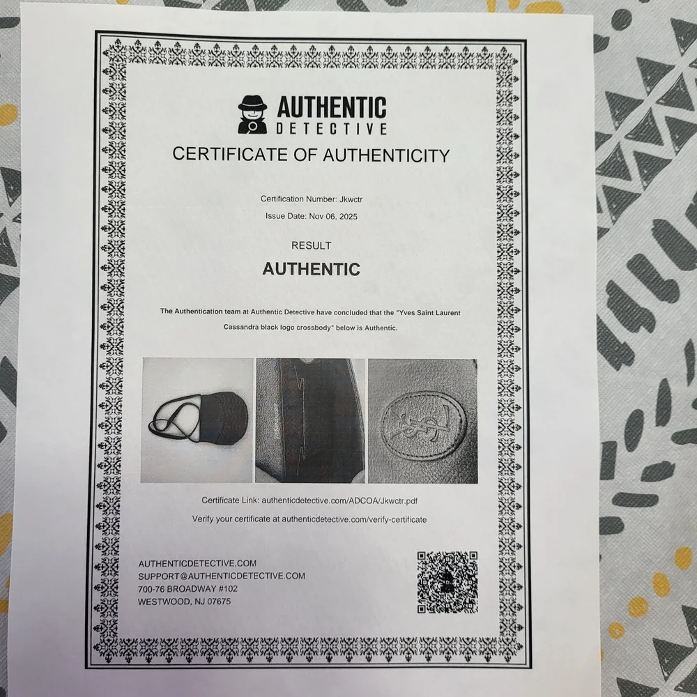 Yves Saint Laurent Cassandra Logo Black Leather Shoulder Bag Vintage Super Rare. - Picture 16 of 16